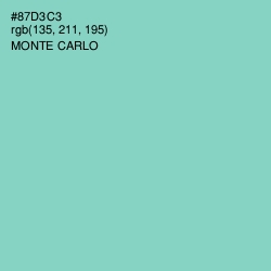 #87D3C3 - Monte Carlo Color Image