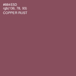 #884E5D - Copper Rust Color Image
