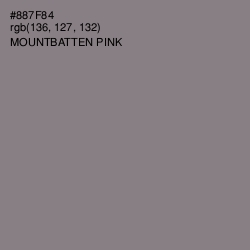 #887F84 - Mountbatten Pink Color Image