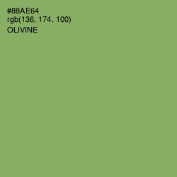 #88AE64 - Olivine Color Image