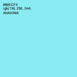 #88ECF4 - Anakiwa Color Image