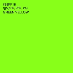 #88FF18 - Green Yellow Color Image