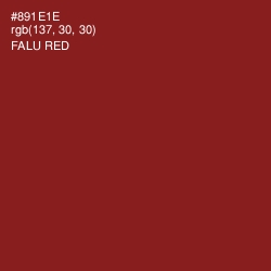 #891E1E - Falu Red Color Image