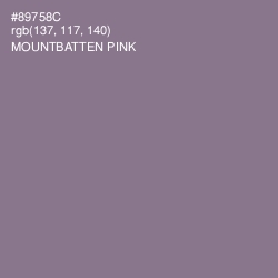 #89758C - Mountbatten Pink Color Image