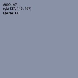#8991A7 - Manatee Color Image