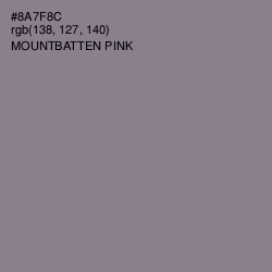 #8A7F8C - Mountbatten Pink Color Image