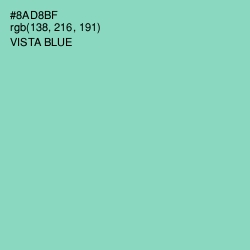 #8AD8BF - Vista Blue Color Image