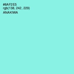 #8AF2E5 - Anakiwa Color Image