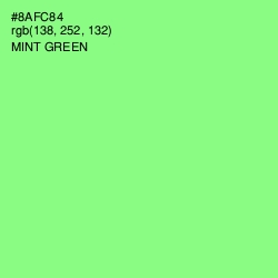 #8AFC84 - Mint Green Color Image