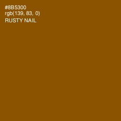 #8B5300 - Rusty Nail Color Image