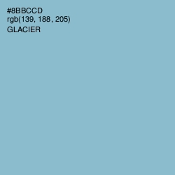 #8BBCCD - Glacier Color Image
