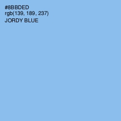 #8BBDED - Jordy Blue Color Image