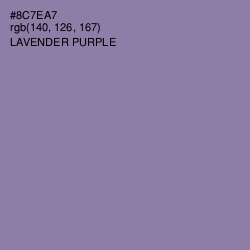 #8C7EA7 - Lavender Purple Color Image