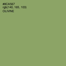 #8CA567 - Olivine Color Image