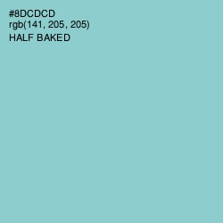 #8DCDCD - Half Baked Color Image