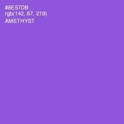 #8E57DB - Amethyst Color Image