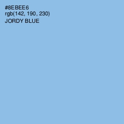 #8EBEE6 - Jordy Blue Color Image