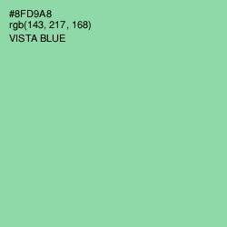 #8FD9A8 - Vista Blue Color Image