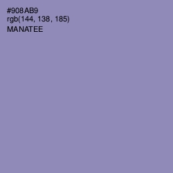 #908AB9 - Manatee Color Image