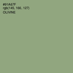 #91A67F - Olivine Color Image