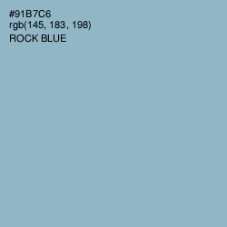 #91B7C6 - Rock Blue Color Image