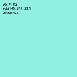 #91F1E3 - Anakiwa Color Image