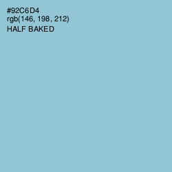 #92C6D4 - Half Baked Color Image