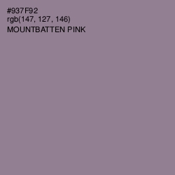 #937F92 - Mountbatten Pink Color Image