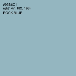 #93B6C1 - Rock Blue Color Image