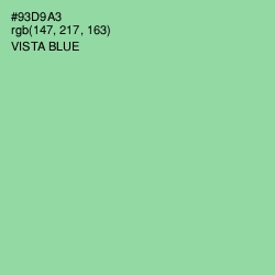 #93D9A3 - Vista Blue Color Image