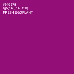 #940E78 - Fresh Eggplant Color Image