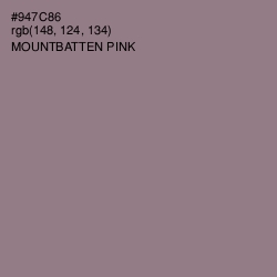 #947C86 - Mountbatten Pink Color Image