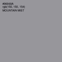 #96969A - Mountain Mist Color Image