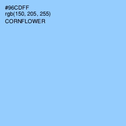 #96CDFF - Cornflower Color Image