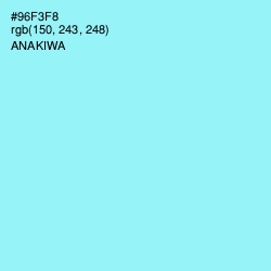 #96F3F8 - Anakiwa Color Image