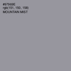 #97969E - Mountain Mist Color Image