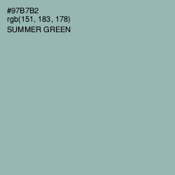 #97B7B2 - Summer Green Color Image