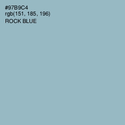 #97B9C4 - Rock Blue Color Image