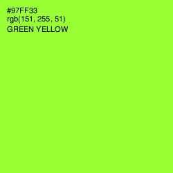 #97FF33 - Green Yellow Color Image
