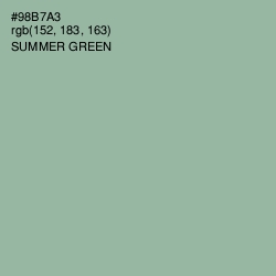 #98B7A3 - Summer Green Color Image