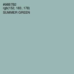 #98B7B2 - Summer Green Color Image