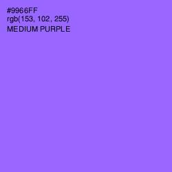 #9966FF - Medium Purple Color Image