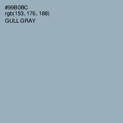 #99B0BC - Gull Gray Color Image