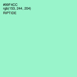 #99F4CC - Riptide Color Image