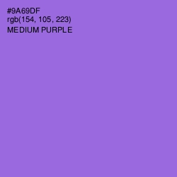#9A69DF - Medium Purple Color Image