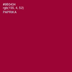#9B0434 - Paprika Color Image