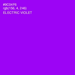 #9C04F6 - Electric Violet Color Image