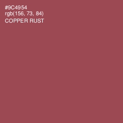 #9C4954 - Copper Rust Color Image