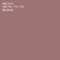 #9C7474 - Bazaar Color Image