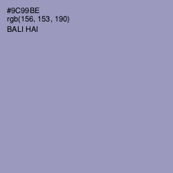 #9C99BE - Bali Hai Color Image